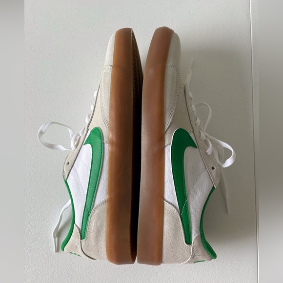 Nike SB Heritage Vulc Men 11.5 White/Lucky Green Gum Sole Athletic Skate Suede - Picture 7 of 12